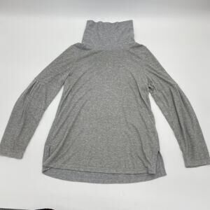 SATURDAY SUNDAY by Anthro Women's Turtleneck Sweater Size M Ribbed Fuzzy Top